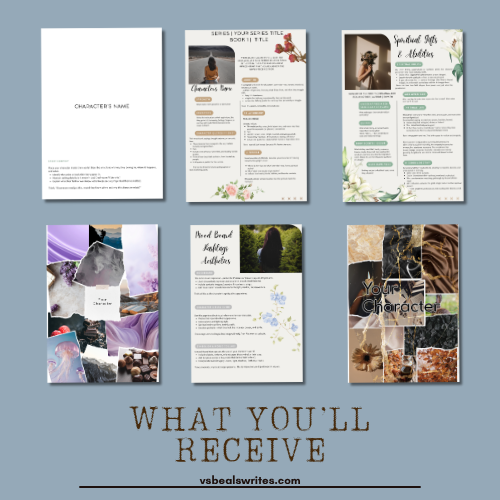 6-Page Editable Canva Fiction Character Template - Image 5